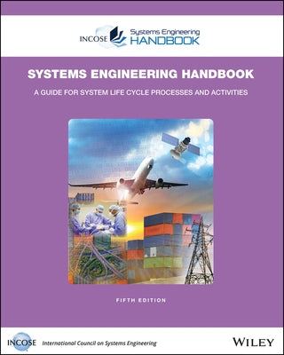 Paperback Incose Systems Engineering Handbook by Wiley showing the front cover with title and design elements.