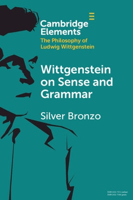 Paperback of Wittgenstein on Sense and Grammar by Cambridge University Press, showing the book cover with title and author.