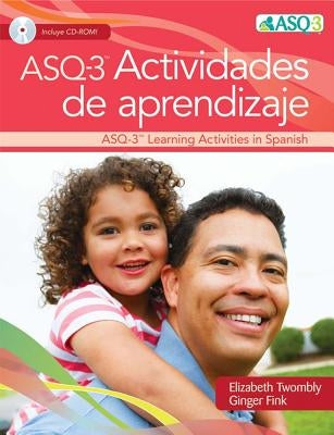 Paperback book titled "ASQ SE-2 Learning Activities & More" by Brookes Publishing Company, shown with colorful pages and CD-ROM.