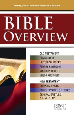 Bible Overview: Know Themes, Facts, and Key Verses at a Glance Paperback Rose Publishing (CA)