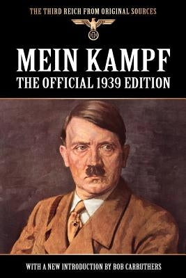 Paperback copy of Mein Kampf by Bookzine Company Ltd, featuring the book cover with title and author's name.