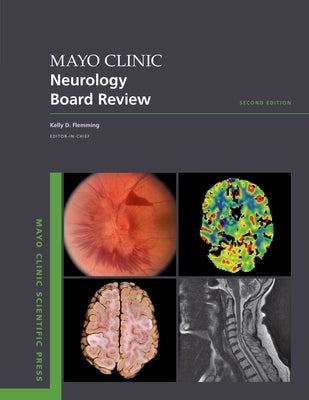 Paperback Mayo Clinic Neurology Board Review book by Oxford University Press, USA, featuring the cover with title and medical illustrations.