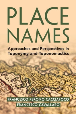 Paperback place names guide by Cambridge University Press showing a colorful map with labeled city and location names.