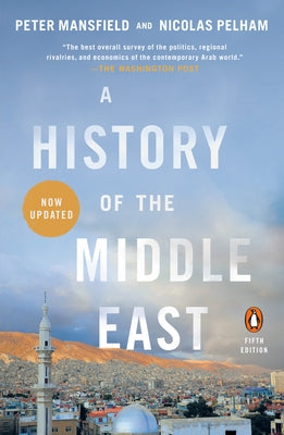 Paperback of A History of the Middle East Fifth Edition by Penguin Books, showing the book cover with title and author details.