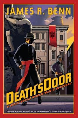Paperback of Death's Door novel by Soho Crime, showing the book cover with dark and mysterious artwork.