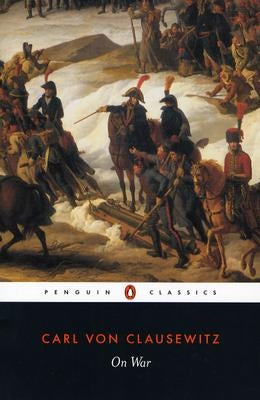 Paperback of "On War" by Penguin Group, showing the book cover with title and author in a clear, close-up view.