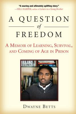 Paperback of "A Question of Freedom" memoir by Avery Publishing Group, featuring the book cover with title and author information.