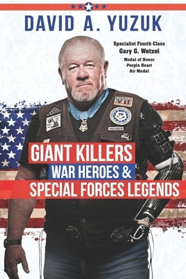 Paperback book titled "Giant Killers, War Heroes, and Special Forces Legends" by Mission Point Press, featuring a cover with military imagery.