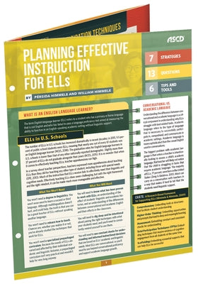 Planning Effective Instruction for Ells (Quick Reference Guide) Other ASCD