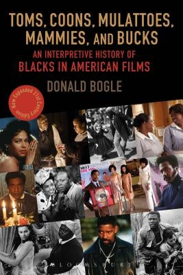 Paperback book titled "Coons, Mulattoes, Mammies, and Bucks" by Toms, Bloomsbury Academic, focusing on Black representation in American films.