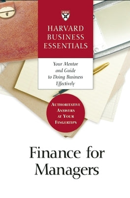 Finance for Managers Paperback Harvard Business Review Press