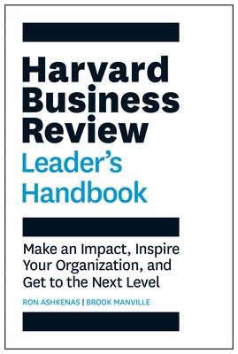 Paperback of Harvard Business Review Leader's Handbook showing the cover with title and author details.