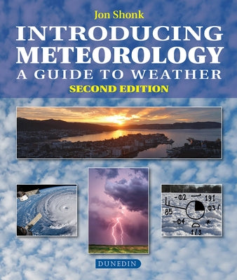 Paperback of Meteorology: A Guide to the Weather by Dunedin Academic Press, featuring a cover with weather-related illustrations.