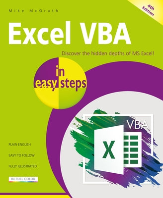 Excel VBA in Easy Steps: Illustrated Using Excel in Microsoft 365 Paperback In Easy Steps