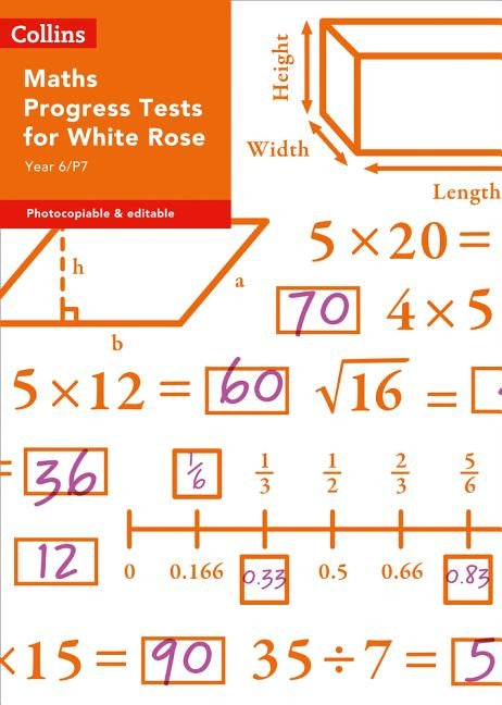 Year 6/P7 Maths Progress Tests for White Rose Paperback Collins