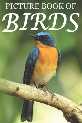 Colorful paperback picture book of birds for seniors with dementia, featuring vibrant bird illustrations and large text.