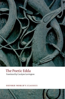 Paperback of The Poetic Edda by Oxford University Press, USA, showing the book cover with Nordic-themed artwork.