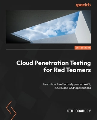 Paperback book titled "Cloud Penetration Testing for Red Teamers" by Packt Publishing, featuring a cover with cloud and cybersecurity graphics.