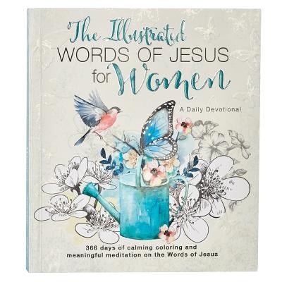 Illustrated Words Jesus for Women Devotional Book Paperback Christian Art Gifts Inc