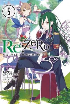 Paperback of RE: Zero, Volume 5: Starting Life in Another World by Yen on, showing the book cover with artwork and title.
