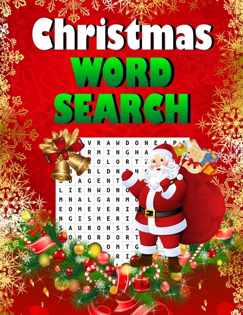 Christmas word search.: Easy Large Print Puzzle Book for Adults, Kids & Everyone for the 25 Days of Christmas. Paperback Independently Published