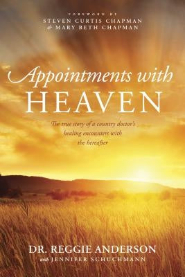 Book cover for "Appointments with Heaven" by Tyndale Momentum, featuring a serene sky background and elegant title text.