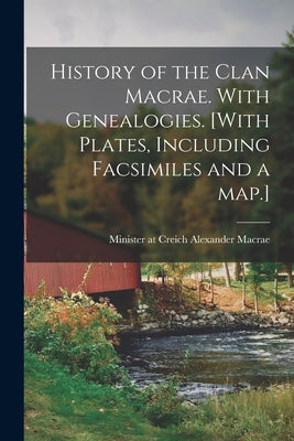 Paperback book titled "History of the Clan Macrae" with genealogies, plates, facsimiles, and a map by Legare Street Press.