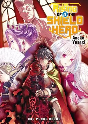 Paperback of The Rising of the Shield Hero, Volume 4 by One Peace Books, showing the front cover with vibrant artwork.