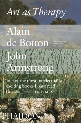 Paperback book titled "Art as Therapy" by Phaidon Press, with the cover featuring abstract artwork in vibrant colors.