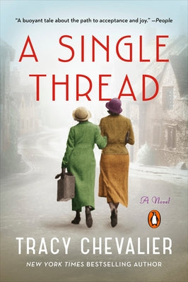 Paperback of "A Single Thread" by Penguin Books, showing the book cover with title and author text.