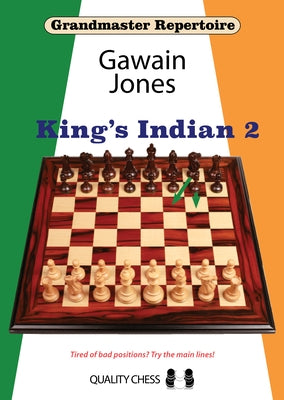 Paperback of King's Indian 2 chess book by Quality Chess, showing the cover with chess notation and illustrative graphics.
