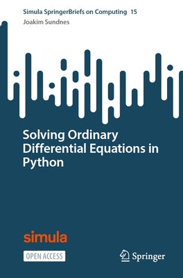 Solving Ordinary Differential Equations in Python Paperback Springer