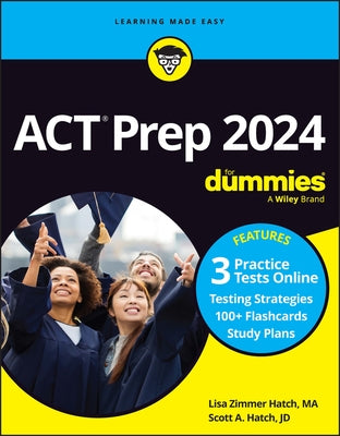 ACT Prep 2024 for Dummies with Online Practice by Hatch, Lisa Zimmer