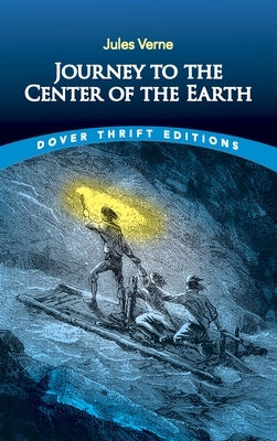 Paperback copy of "Journey to the Center of the Earth" by Dover Publications featuring a cover illustration.