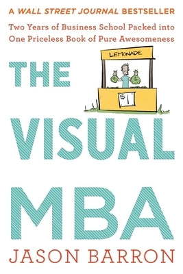 Paperback of The Visual MBA book by Harvest Publications featuring colorful business concept illustrations and diagrams.