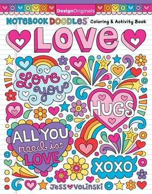 Notebook Doodles Love: Coloring & Activity Book Paperback Design Originals