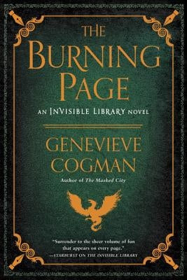 Paperback of The Burning Page by Ace Books showing the book cover with dark, fiery artwork and title text.