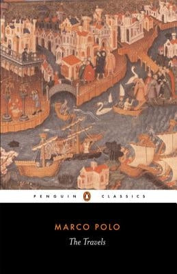 Cover image of "The Travels of Marco Polo" book by Penguin Group, featuring a classic travel illustration on the front cover.