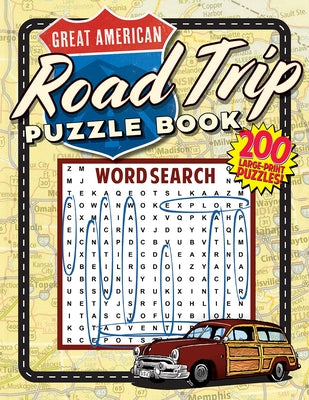 Great American Road Trip Puzzle Book Paperback Grab a Pencil Press