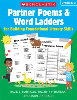 Partner Poems & Word Ladders for Building Foundational Literacy Skills: Grades K-2 Paperback Scholastic Teaching Resources