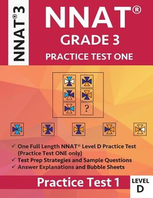 Paperback Nnat Grade 3 Level D practice test book for Naglieri Nonverbal Ability Test by Origins Publications.