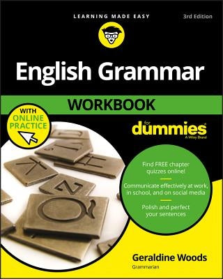 English Grammar Workbook for Dummies with Online Practice Paperback For Dummies
