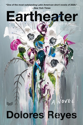 Paperback Eartheater novel by Harpervia featuring abstract cover art with earthy tones and intricate design details.