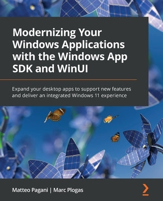 Paperback book cover titled "Modernizing Windows Applications with the Windows App SDK and WinUI" published by Packt Publishing.