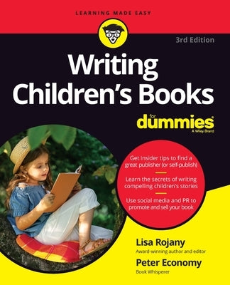 Paperback book titled "Writing Children's Books for Dummies" by For Dummies, showing the front cover with colorful design elements.