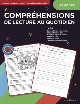 Canadian French Daily Reading Comprehension Grade 3 Paperback Chalkboard Publishing