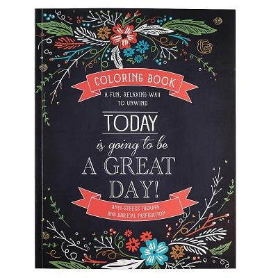 Christian Art Gifts "Today Is Going to Be a Great Day" inspirational poster with uplifting message on white background