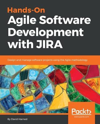Paperback book titled "Hands-On Agile Software Development with JIRA" by Packt Publishing, showing the cover with title and branding.