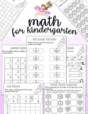 Math for kindergarten: Unicorn Math Activity Book For Kindergarten and First Grade Many Counting Skills Practice Missions Tracing Addition Cu Paperback Independently Published