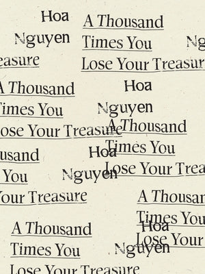 A Thousand Times You Lose Your Treasure Paperback Wave Books
